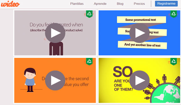 Wideo, plataforma gratuita para crear animaciones en línea y hacer fantásticos videos